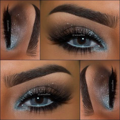 Beautiful Smink Inspiration, Makijaż Smokey Eye, Blue Eyeshadow, Makeup Goals, Prom Makeup, Gorgeous Makeup, Make Me Up, Eye Make, Make Up Ideas