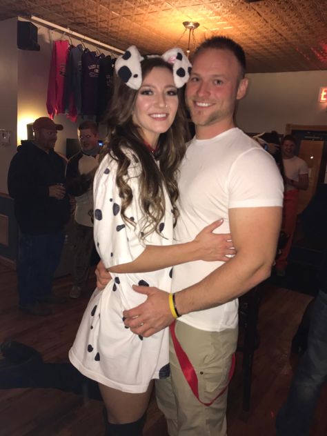 Fireman And Dalmatian Costume Couple, Firefighter And Dalmatian Costume Couple, Fireman Costume, Dalmatian Costume, Firefighter Costume, Halloween Couples, Couple Costumes, Couples Costume, Couples Halloween Outfits