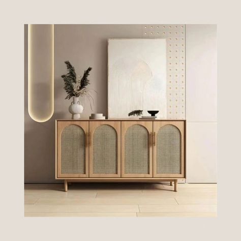 Transform your living space with the Lyon Christian Rattan Sideboard, where elegance and functionality converge. This exquisite piece combines the natural beauty of rattan with a sophisticated design, offering ample storage while enhancing your home's decor. #homeinterior #HomeDecor #interiordesign #luxuryliving #classyinteriors #lifestyledesign #woodendesign #furnituredesign #luxurylifestyle #furnituremakeover #homedesign #gurugram #CasaGold #heritageinspired Interior Ideas, Rattan Sideboard, Wooden Design, Lifestyle Design, Luxury Living, Dining Area, Furniture Makeover, Sideboard, Wall Paneling