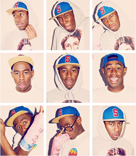 Many faces of Tyler, the Creator Tyler The Creator Goblin Era, Odd Future Wolf Gang, Tyler The Creator Wallpaper, Odd Future, Morgan Freeman, T Baby, Flower Boys, Young T, Tyler The Creator