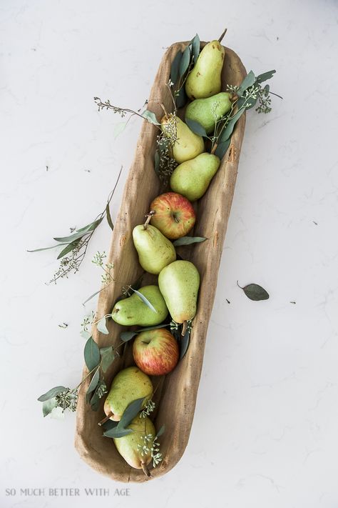 Pears Decor, Dining Room Table Makeover, Outdoor Decor Ideas, Fall Front Porch Decor Ideas, Apple Basket, Front Porch Decor Ideas, French Vintage Decor, Fall Decorating Ideas, Dough Bowls