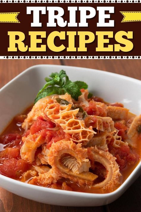 These simple tripe recipes are perfect to make for dinner. From soup to stew to braised dishes, you'll gain a new appreciation for tripe. Tripe Recipes Asian, Beef Tripe Recipes How To Cook, Tripe Recipes South African, Beef Tripe Recipes, Tripas Recipe, Beef Tripe Stew, Tripe Recipe, Honeycomb Tripe, Tripe Stew