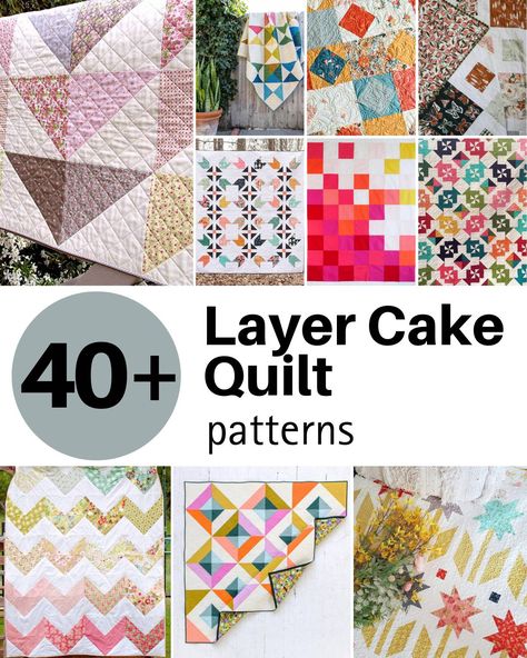 Layer cake quilts are some of the most artistic and enjoyable projects you can hop on! With the right guide and array of layer cake quilt patterns, this hobby allows you to expand your creative Layer Cake Quilt Pattern Christmas, Quilt Patterns With Layer Cakes, Layer Cake Free Quilt Patterns, Quilt Layer Cake Patterns, Quilts With Layer Cakes, Layer Cakes Quilt Patterns, Layer Cake Sewing Projects, Quilt Patterns For Layer Cakes, Moda Quilt Patterns Free Layer Cakes