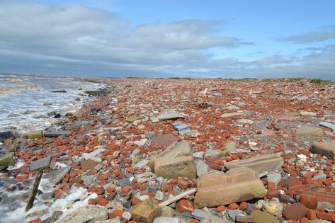 Liverpool's Crosby Beach Is a Mile of World War II Blitz Rubble - Atlas Obscura Liverpool Life, Crosby Beach, Liverpool Town, Birmingham City University, Tainan City, Time And Tide, Atlas Obscura, Beach Covers, Pilgrimage