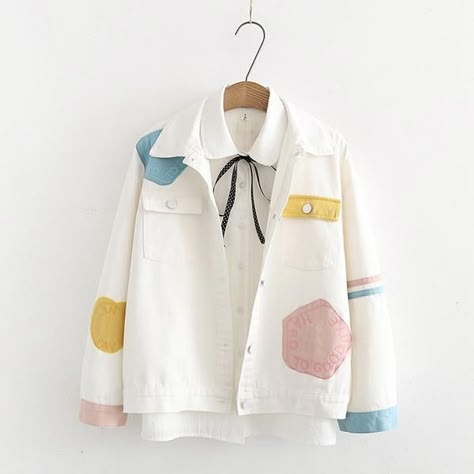 Pastel Jacket, Good Bye, Grunge Look, Grunge Style, Kawaii Clothes, Girls Fashion Clothes, Inspiration Mode, Teen Fashion Outfits, Kawaii Fashion