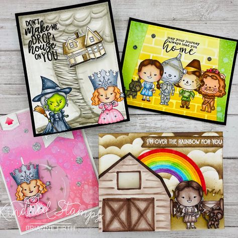 Kindred Stamps, Scene Background, Barnyard Animals, Pet Day, Green Witch, Over The Rainbow, Copic Markers, Wizard Of Oz, Inspire Others