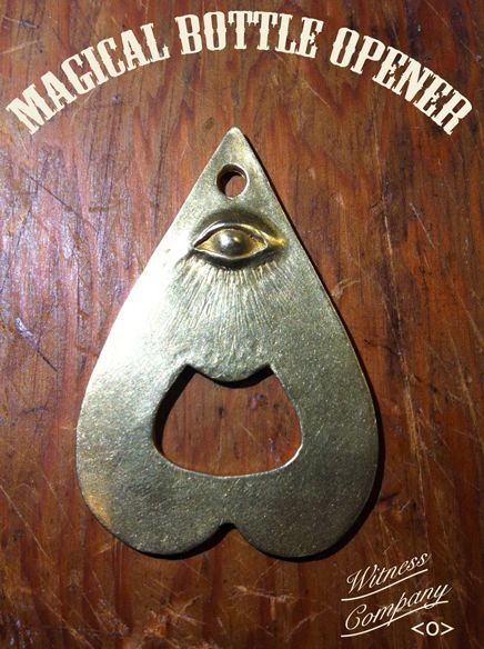 Magical bottle opener from WITNESS COMPANY Unique Bottle Openers, Bottle Opener Design, Witch Board, Birds In The Sky, Spirit Board, Ouija Board, Kitchen Ware, Fortune Telling, Kitchen Witch