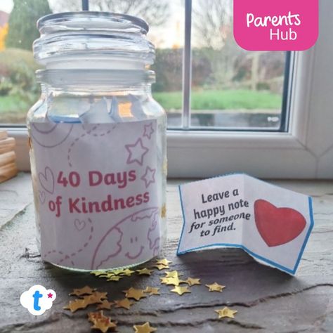 We usually give something up for lent, but this year we decided to to do a small random act of kindness everyday for our family, friends and neighbours. #randomactsofkindness #40daysofkindness #lent #bekind #kindness #actsofkindness #kindkids #kindnessrocks Kindness Jar, 40 Days Of Lent, Random Act Of Kindness, Future School, Playdough Recipe, Random Act, Act Of Kindness, Happy Notes, Unicorn Coloring Pages