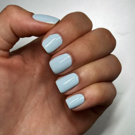 30+ Light Blue Nail Polish Ideas that Will Steal Your Heart Lite Blue Nail Ideas, Nail Colors Light Blue, Cool Light Blue Nails, Beachy Blue Nails, Light Blue Nails With Design Short Square, Short Gel Nails Light Blue, Pastel Blue Nails Short, Blue Plain Nails, Milk Blue Nails