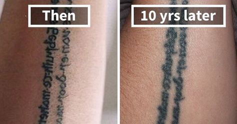 Thinking Of Getting A Tattoo? These 35 Pics Reveal How Tattoos Age Over Time | Bored Panda Lotusblume Tattoo, Tattoos About Mom, Tattoos About Growth, Pain Chart, Magic Tattoo Ideas, Tattoos Dainty, Tattoos With Deep Meaning, Tattoos Behind Ear, Tattoos Cross