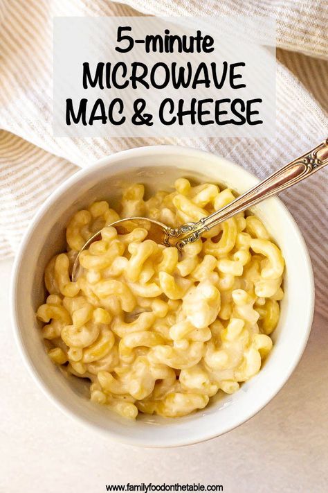 Mac And Cheese Recipe Microwave, Mc N Cheese, Mac And Cheese Microwave, Microwave Mac And Cheese, Mac And Cheese Rezept, Quick Mac And Cheese, Easy Mac N Cheese Recipe, Easy Microwave Recipes, Easy Mac N Cheese