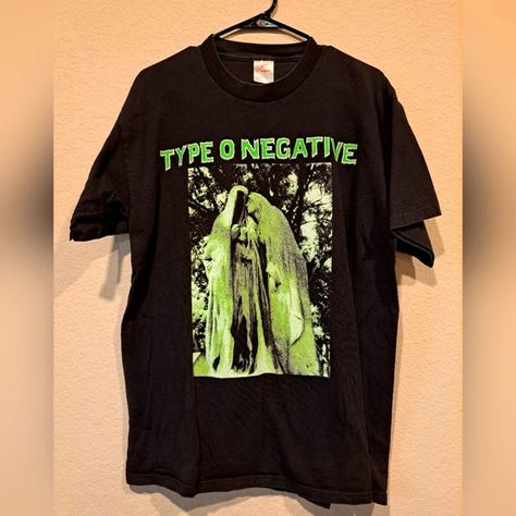 Rare vintage Type O Negative band t shirt 1994 Type O Negative Shirt, Type O Negative Band, Ideas For Ocs, Better Cr Dr, So Aesthetic, Type O Negative, Ghost Band, Vintage Type, Band Shirt