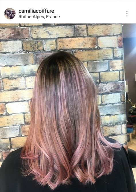 Dusty Pink Hair Balayage, Pink Hair Balayage, Dusty Pink Hair, Balayage Ombre, Hair Ombre, Hair Balayage, Rose Gold Hair, Ombre Balayage, Gold Hair