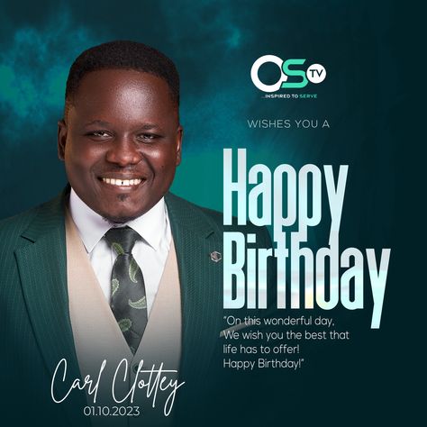 Happy Birthday Carl Clottey Happy Birthday Creative Ads, Birthday Creative Ads, Carl Johnson, Ads Creative Advertising Ideas, Happy Birthday Design, Advertising Ideas, Ads Design, Banner Ads Design, Wish You The Best