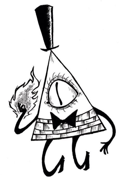 Source: tumblr | #BillCipher #GravityFalls Bill Cypher, Autumn Tattoo, Gravity Falls Bill Cipher, Mystery Shack, Gravity Falls Bill, Creepy Drawings, Gravity Falls Art, Bill Cipher, Tattoo Art Drawings