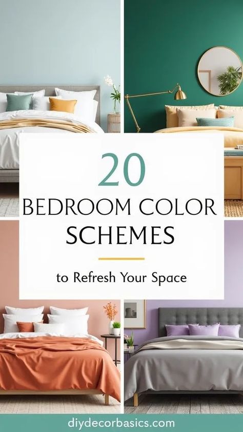 Modern Bedroom Color Schemes, Midcentury Bedroom Ideas, Maximalist Bedroom Ideas, Gothic Bedroom Ideas, Calming Bedroom Colors, Modern Bedroom Colors, Best Bedroom Colors, Chic Living Room Decor, Color Schemes Design