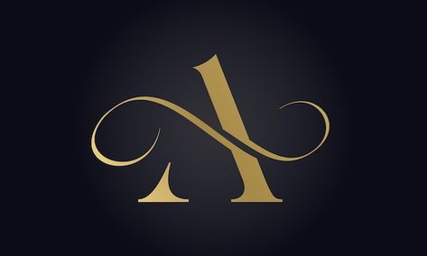 Luxury letter a logo template in gold co... | Premium Vector #Freepik #vector #letter-a #letter-logo #logo-illustration #logo A Letter Logo Design, Luxury Company, A Letter Logo, Letter A Logo, Luxury Logo Design, Illustration Logo, Logotype Design, Company Branding, Letter Logo Design