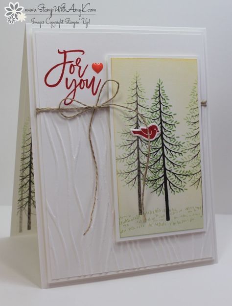 Tree Stamp, Stampin Up Catalog, Tree Cards, Stampin Up Christmas, Christmas Cards To Make, Stamping Up Cards, Winter Cards, Card Sketches, Christmas Cards Handmade