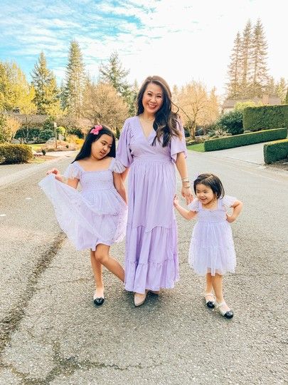 Family Easter Outfits, Mom And Son Photos, Outfits Organization, Mom And Toddler, Summer Lavender, Lavender Dress, Dresses For Spring, Family Easter, Mom And Son