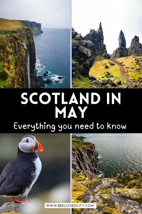 Planning a trip to Scotland in May? Get ready for cool spring weather! When packing for Scotland in May, be sure to bring layers, a waterproof jacket, and comfy walking shoes. From exploring the Highlands to enjoying vibrant festivals, there are so many things to do in Scotland in May. Create the perfect itinerary and make unforgettable memories! #ScotlandTravel #ScotlandInMay #PackingTipsScotland Best Shoes To Wear In Scotland, Trip To Scotland And Ireland, 5 Days In Scotland, What To Do In Scotland, Scotland Travel Itinerary, Best Places To Visit In Scotland, Scotland Spring Outfits, Packing For Scotland, Scotland In May