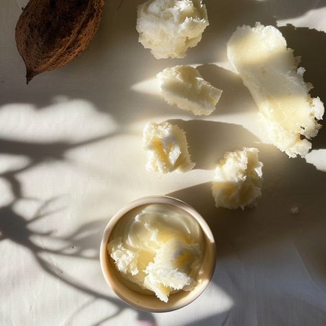 Nourish your body, skin, and hair with Ela De Pure Shea Butter! 🌿✨ Made in the USA and sourced from the heart of West Africa, our pure shea butter provides deep hydration, soothes dryness, and promotes healthy hair. Embrace the natural way to radiant beauty! #ElaDePure #SheaButter #NaturalBeauty #SkinCare #HairCare #MadeInUSA Shea Butter Aesthetic, Body Butter Photography, Body Butter Aesthetic, Butter Photography, Shea Butter Skincare, Butter Aesthetic, Commercial Photography Product, Content Photos, Journal Prints