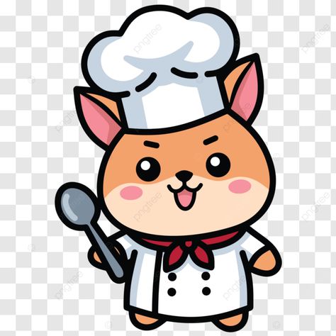 cute dog chef character illustration vector chef cartoon animal png Dog Cooking Illustration, Dog Chef Illustration, Chicken Chef Cartoon, Cat Company Png, Chef Vector Illustration, Business Flyer Templates, Free Png, Cartoon Animals, Vector File