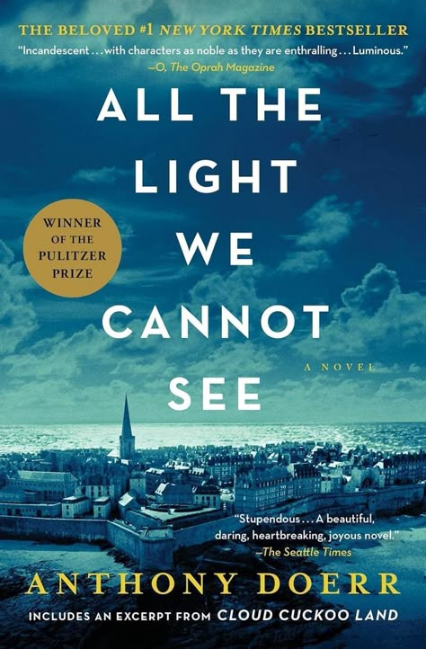 The Light We Cannot See, See Quotes, Anthony Doerr, Book And Coffee, Best Historical Fiction, The English Patient, 2023 Books, Book Club Reads, Live Boldly