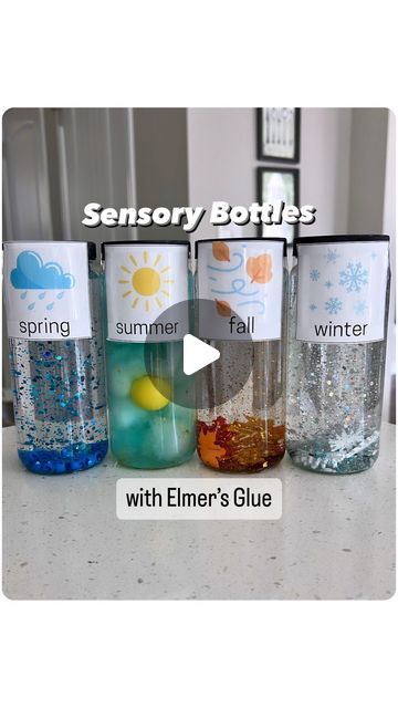 Creation Story Sensory Bin, I Spy Bottle, Sensory Bottles Preschool, Preschool Weather, Prek Crafts, Calming Corner, Glitter Snowflakes, I Spy Games, Spy Games