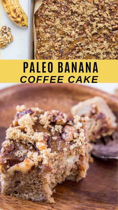 Coffee Cake Ideas, Iced Coffee Cake, Coffee Banana Bread, Paleo Coffee Cake, Banana Coffee Cake, Whole 30 Dessert, Recipes Japanese, Banana Coffee Cakes, Nutritional Yeast Recipes