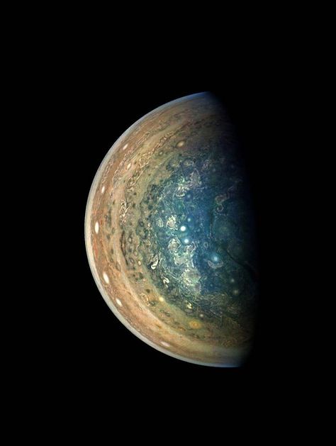 Juno spacecraft gives you Jupiter as never seen before | Space | EarthSky Jupiter Photos, Nasa Jupiter, Planet 9, Juno Spacecraft, Eclipse Solar, Celestial Magic, Nasa Photos, Space Explorer, Nasa Images