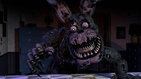 Nightmare Bonnie, Fnaf 4, Toy Bonnie, Fnaf Drawings, Five Nights At Freddy's, Five Night, Just For Fun, Online Art Gallery, Online Art