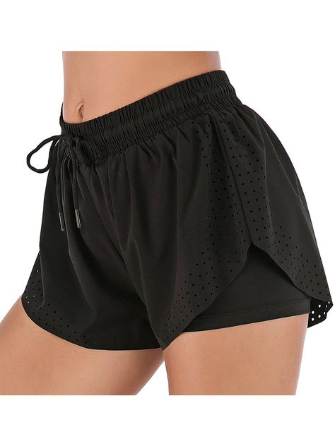 Outfits Short Women, Black Workout Outfit, Workout Shorts Outfit, Workout Shorts Women, Fitness Wear Outfits, Sporty Shorts, Sports Shorts Women, Running Shorts Women, Workout Outfit