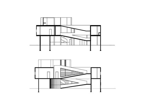 Villa Savoye Interior, Villa Savoye Plan, Le Corbusier Villa Savoye, Villa Savoye, Building Images, City Planner, Architecture Sketchbook, Architecture Model Making, Architectural Section