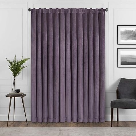 Amazon.com: ECLIPSE Harper Velvet Rod Pocket Curtains for Bedroom, Single Panel, 50 in x 84 in, Plum : Home & Kitchen Pocket Curtains, Curtains For Bedroom, Rod Pocket Curtains, Curtains Bedroom, Rod Pocket, Home Kitchen, Plum, Home Kitchens, Curtains