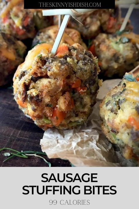 Sausage Stuffing Bites, Side Dishes Ideas, Stuffing Bites, Stove Top Stuffing Recipes, Skinnyish Dish, Stove Top Stuffing, Recipes For Families, Dishes Ideas, Thanksgiving Brunch