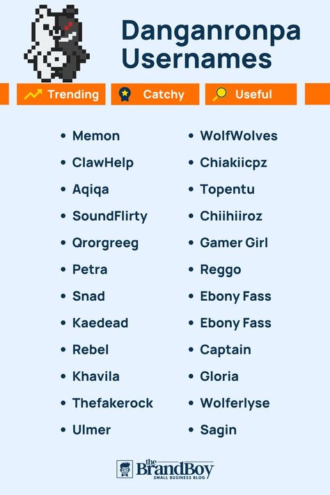 Danganronpa Usernames Username Generator, Maki Roll, Japanese Video Games, Instagram Username, Instagram Username Ideas, Username Ideas, All Names, Cool Names, Gamer Girl