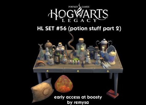 Sims 4 Potions Shop, Sims 4 Cc Hogwarts Furniture, Sims 4 Hogwarts Cc, Sims 4 Harry Potter Cc, Cc Furniture, Sims 4 Clutter, Hogwarts Legacy, Time For Change, Sims 4 Cc Furniture