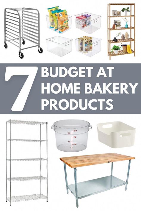 If you're starting an at home bakery business then check out this supply list to get your business open fast! This list has the tools and products to help organize and design your kitchen workspace, plan how to stock your supplies, and give you ideas for how you can layout your own kitchen. Get tips from an experienced cottage bakery who has found a way to make money while being at home. Visit AlchemyBread.com for design inspiration, how to DIY opening you #ExoticBreadsfromAroundtheWorld Baking Supplies List, Bakery Kitchen Ideas, Bakery Organization Ideas, Home Bakery Organization, At Home Bakery Business, Bakery Kitchen Layout, At Home Bakery, Small Store Design, Micro Bakery