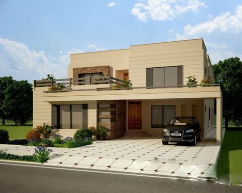 Design your dream house with innovative ideas – darbylanefurniture.com Kubo House Design, 1 Kanal House Plan, Kanal House Plan, Pakistani House, Pakistani Home, Pakistani Architecture, Beautiful House Images, Concrete House Plans, Pakistan House