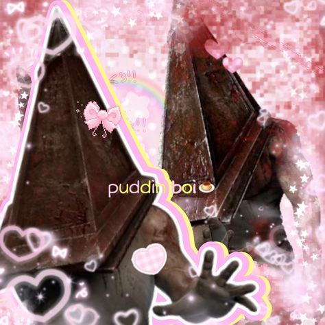 Silent Hill Cutecore, Pyramid Head Edit, Pyramid Head Icon, Pyramid Head Pfp, Silent Hill Pfp, Pyramid Head, Silent Hill 2, I Love Him So Much, Halloween 3