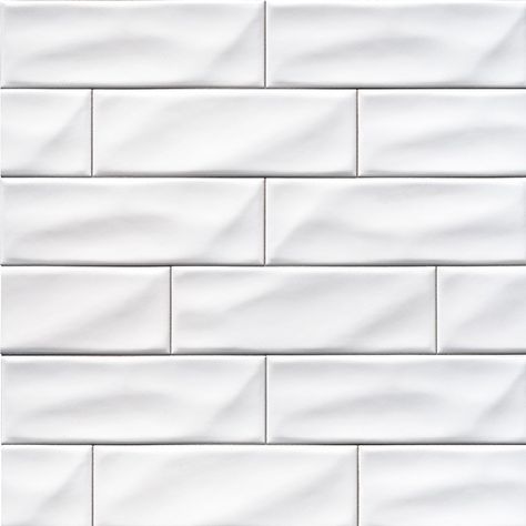 White Flooring, White Subway Tile Backsplash, Kitchen Backsplash Designs, Ceramic Subway Tile, White Backsplash, Unique Tile, Backsplash Designs, Dream Kitchens, Subway Tile Backsplash