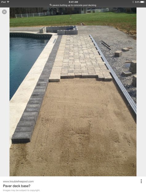 Pool Deck Lighting, Decks For Above Ground Pools, Pool Deck Tile, Pool Deck Ideas Inground, Pool Deck Furniture, Pool Decking Concrete, Pool Deck Decor, Pool Makeover, Paver Deck