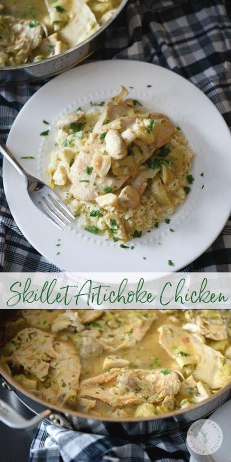 Rosemary Mushrooms, Chicken With Prosciutto, Artichoke Heart Recipes, Chicken Artichoke, Chicken Recipies, Artichoke Chicken, Artichoke Recipes, Chicken Entrees, Pan Recipes