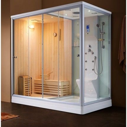 Steam Sauna Combination | Home Steam Room | Steam Spa Shower Kit & Units in USA Home Steam Room, Steam Shower Units, Steam Room Shower, Sauna Shower, Sparkle Bathroom, Home Spa Room, Pool Indoor, Bathroom Shower Panels, Sauna Steam Room