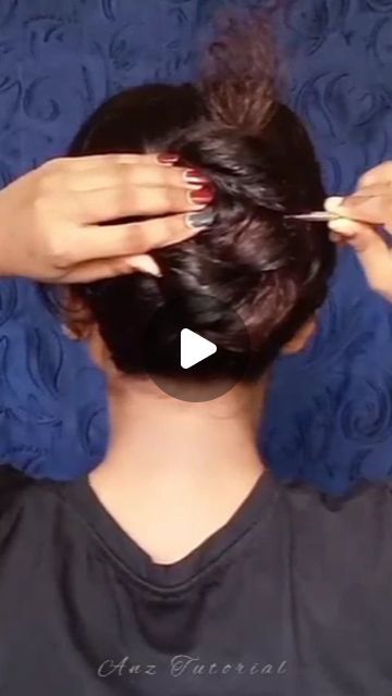 Stick Bun Hairstyle, Chopstick Updo, Pencil Hairstyles, Pencil Bun, Easy Updo Hair, Updo Low Bun, Hairstyles Trending, Hairstyles Quick, Low Updo