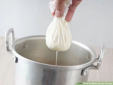 How To Make Gouda Cheese, Diy Cheese Whisps, Home Cheese Making, Homemade Cheese Recipes Cheesemaking, How To Make Cheese From 2% Milk, Gouda Cheese, Homemade Cheese, Cooking Basics, Cooking Tips