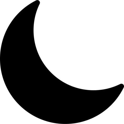 Crescent Moon Silhouette, Crescent Moon Shape, Moon Clipart Black And White, Moon Svg Free, Moon Template, Moon Clip Art, Mama Svg Free, Moon Outline, Moon Cutout