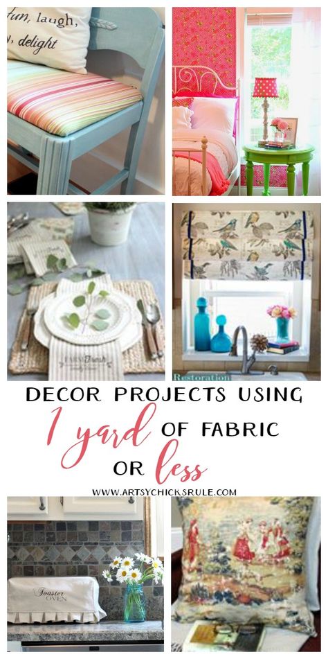 1 Yard Fabric Projects, Diy Tufted Ottoman, Zebra Chair, Coffee Table Makeover, Faux Roman Shades, Family Room Walls, Do It Yourself Crafts, Cute Pillows, Sewing Projects For Beginners