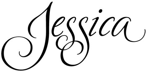 Jessica Name, Letter Learning Activities, Reason Quotes, Filigree Tattoo, Drawings For Boyfriend, Calligraphy Name, Aesthetic Names, Name Tattoo Designs, Hand Lettering Quotes