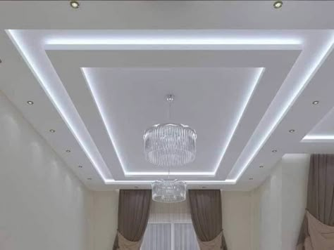 Modern Ceiling Design For Living Room, Modern Ceiling Design Luxury, New Ceiling Design Living Rooms, Contemporary Ceiling Design, Simple False Ceiling, Bedroom Ideas Luxury, Simple False Ceiling Design, Luxury Ceiling Design, Gypsum Ceiling Design